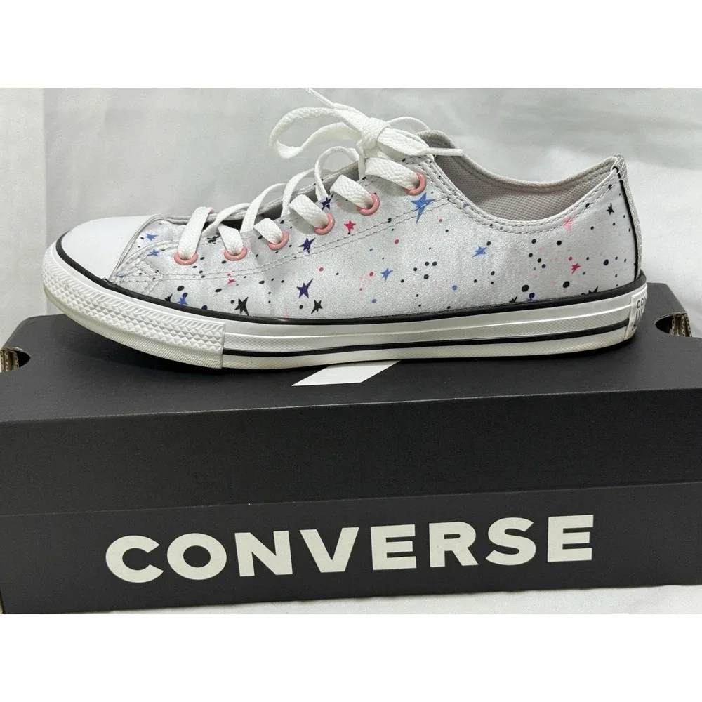 Converse‎ Juniors Girl's Stars Multicolor Sneakers Size 6